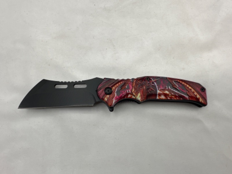 Photo 1 of Red Dragon Printed Pocket Knife New