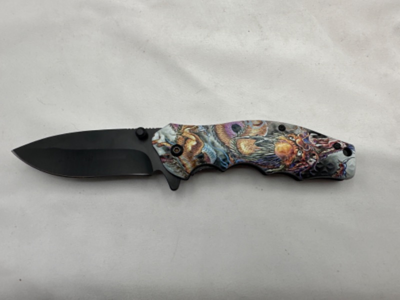 Photo 1 of Dragon Design Pocket Knife New