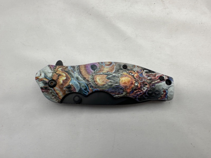 Photo 2 of Dragon Design Pocket Knife New
