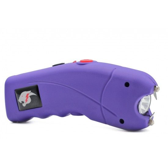 Photo 1 of Cheetah Cyclone Stun Gun and Flashlight w/ Alarm Purple 5" Easy Access Master On off Switch With Synthetic Leather Holster New