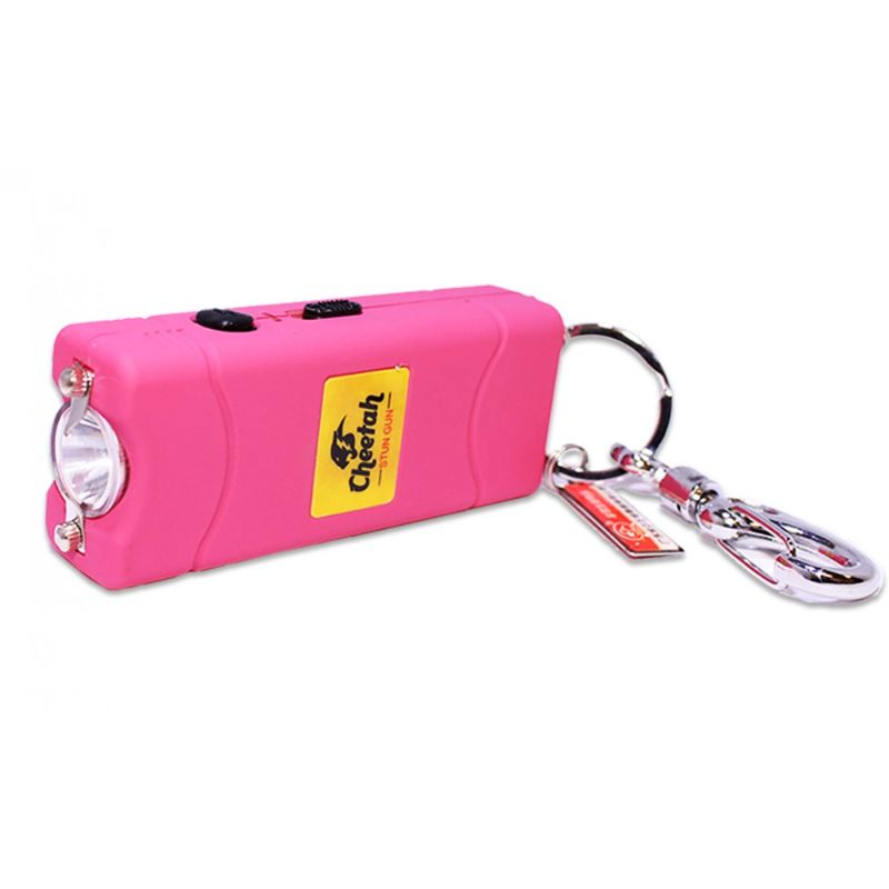 Photo 1 of Cheetah Nitro 2.5 Mil Stun Gun Pink with Bling Case 3.5" LED Bright Flashlight 