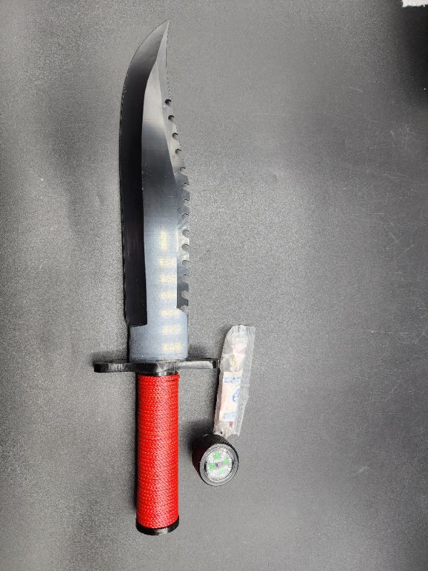 Photo 2 of Tactical Hunting Knife with Sheath 