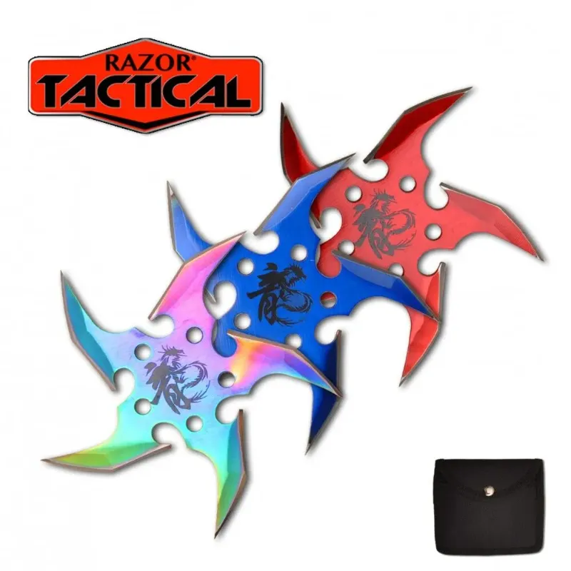 Photo 1 of Razor Tactical – RT-8009-3 – 5 Points Throwing Star 3 Piece Set