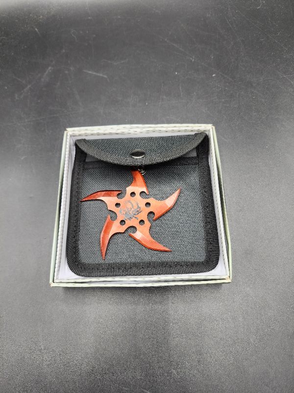 Photo 1 of Razor Tactical – RT8009RD -5 Points Throwing Star 1 Piece – Red
