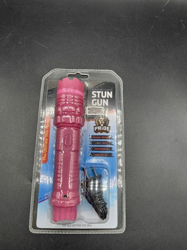 Photo 1 of Pink Self Defense Stun Gun Flash Light 