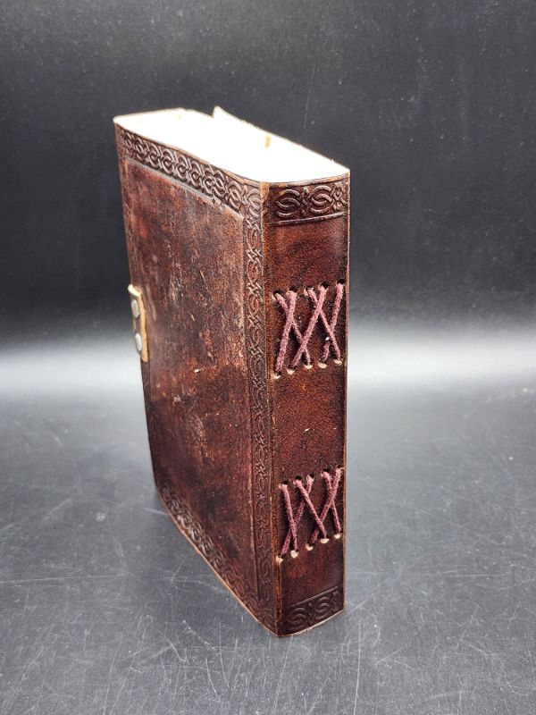 Photo 2 of Skull and Bones Leather Journal with Clasp by Medieval Collectibles