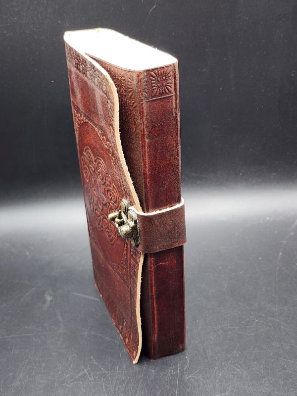 Photo 4 of Celtic Knot Leather Journal With Lock by Medieval Collectibles