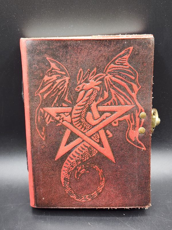 Photo 1 of 5x7 Red Dragon Leather Journal 