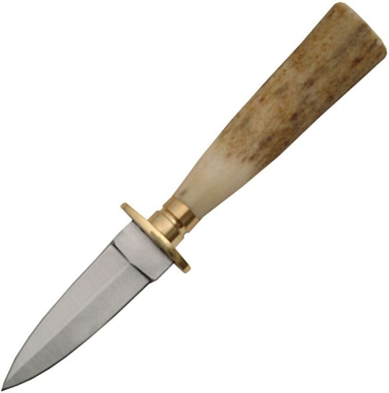 Photo 1 of Steel Stag Mini Dagger Fixed Knife 3" Stainless Steel Blade Stag Handle 