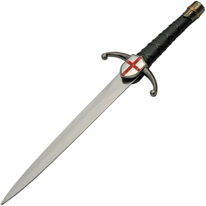 Photo 1 of 15" Medieval Knights Templar Dagger Stainless Steel Blade Display/Prop