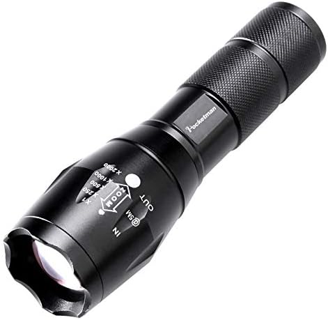 Photo 1 of LED Tactical Flashlight Super Bright 1000 Lumen LED Flashlights Portable Outdoor Water Resistant Torch with 5 Light Modes Black (1 Pack)