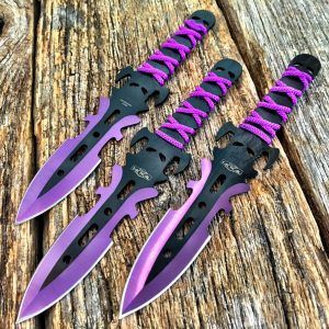 Photo 1 of Purple Throwing Knives 