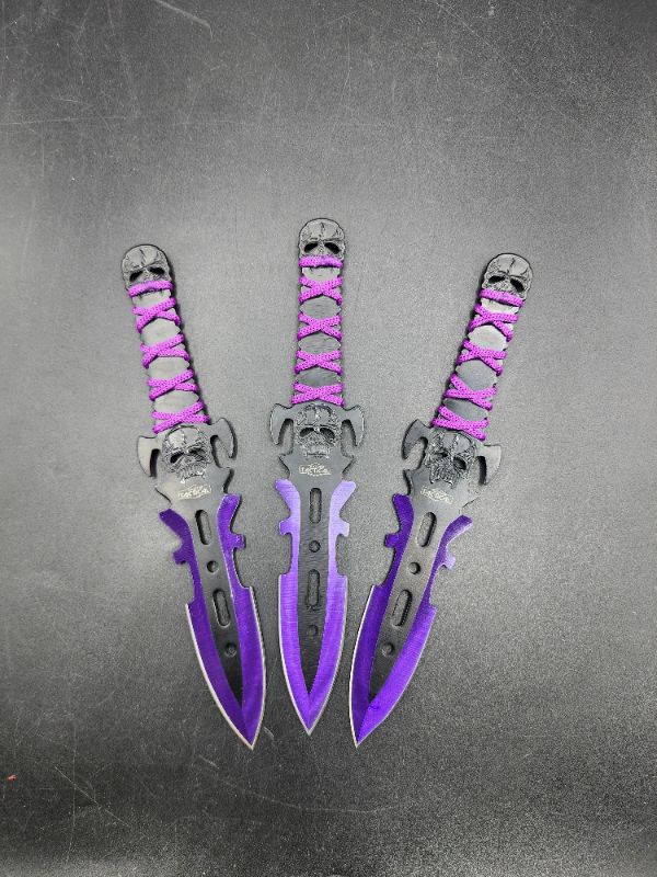 Photo 2 of Purple Throwing Knives 