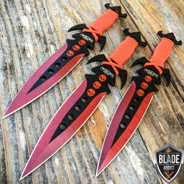 Photo 1 of Red Throwing Knives 
