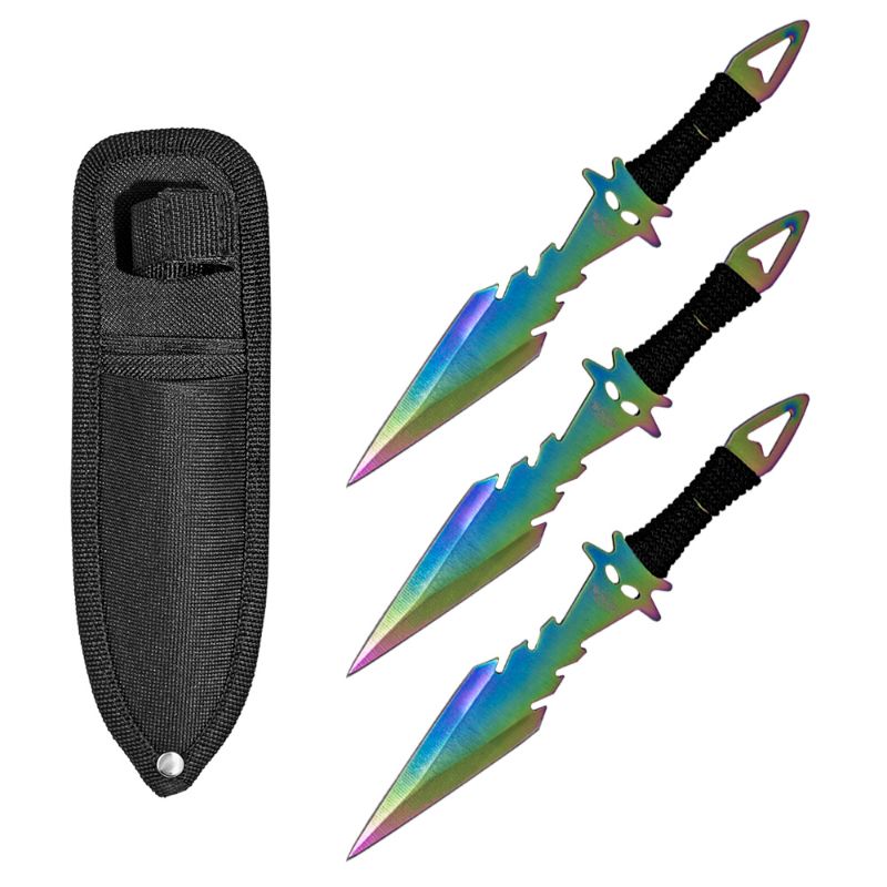 Photo 1 of Oil Slick Throwing Knives 