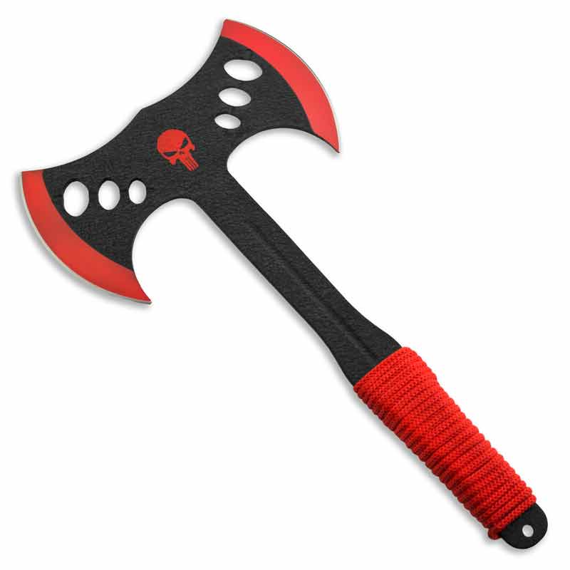 Photo 1 of 13.25" Red Punisher Throwing Axe