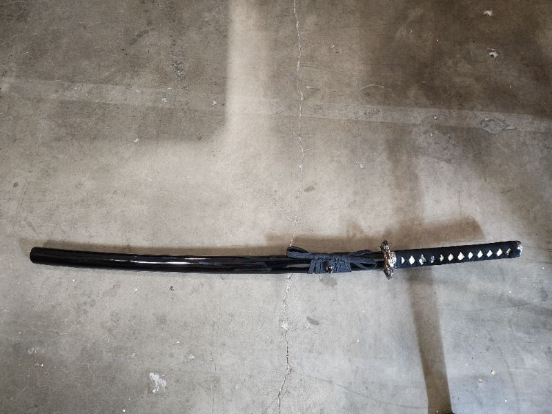 Photo 1 of 39" Cobra Snake Black Handmade Sharp Japanese Katana Samurai Sword 