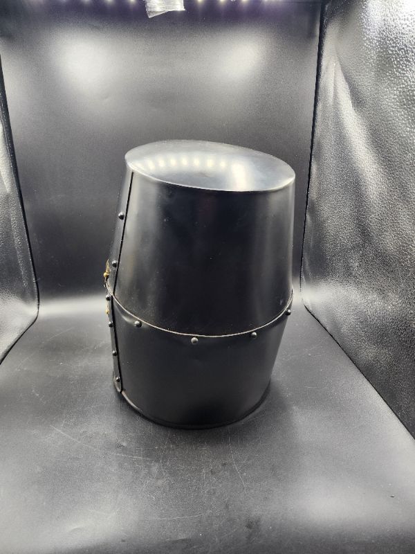 Photo 1 of 14” Decorative Barrel Brass Helm Crusader Helmet 