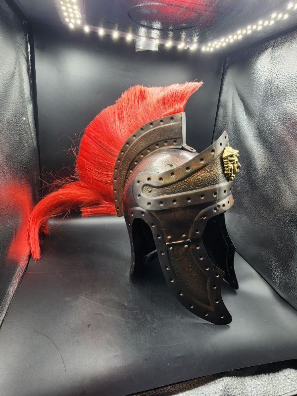 Photo 2 of Armor Helmet of Royal Roman King Army Praetorian Guard Roman Helmet 