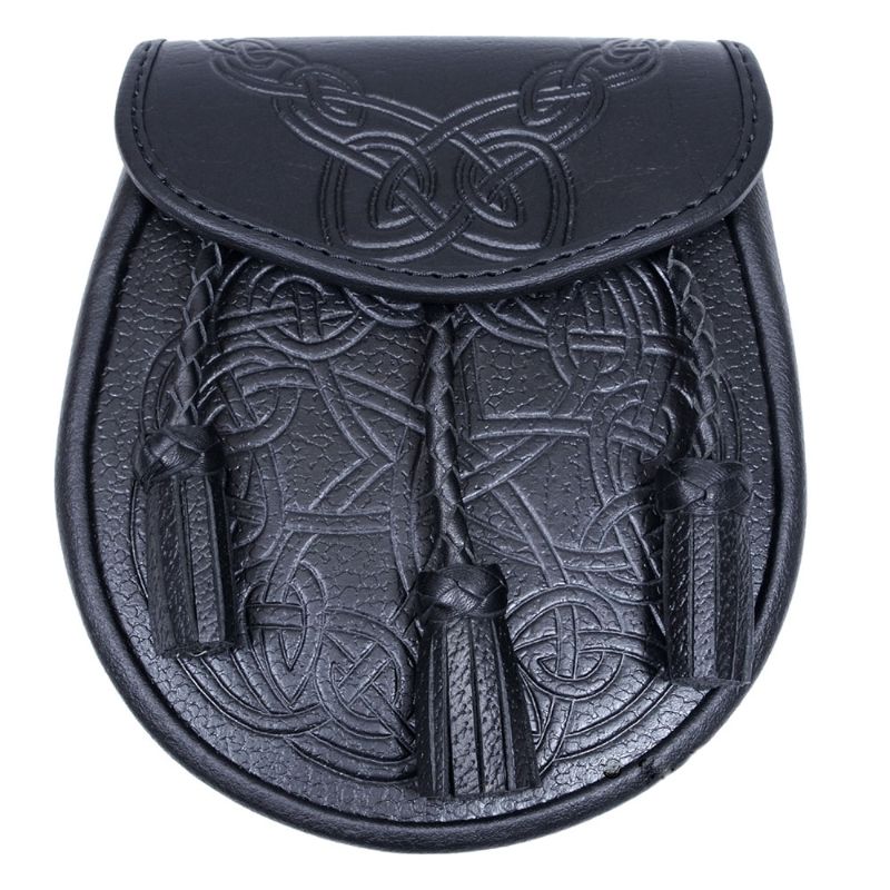 Photo 1 of Celtic Embossed Premium Leather Sporran