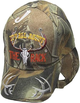 Photo 1 of  It's All About The Rack Deer Skull Camouflage Camo Embroidered Cap 