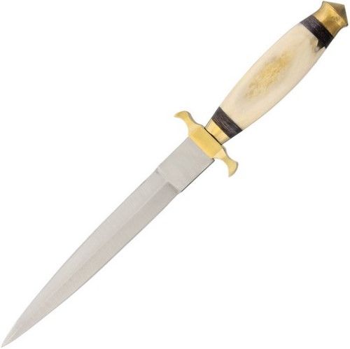 Photo 1 of 12.5" Renaissance Satin Fixed Blade Knife Dagger + Sheath