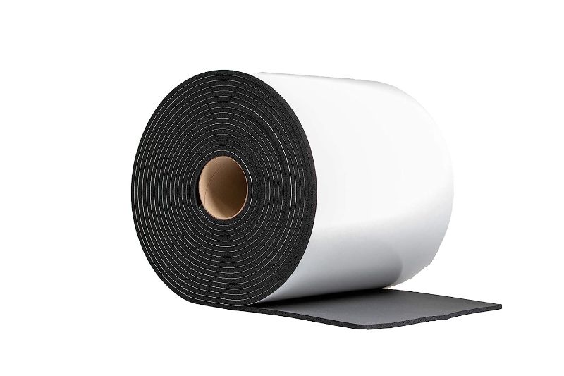 Photo 1 of Rubber mat Rubber Sheet Adhesive(1/4 inch Thick X 12 inch Wide X 33ft) Soft Sponge Rubber Easy Cut Multi-Function Soundproof Padding DIY Project Sheet OKAYASU RUBBER E20MC01