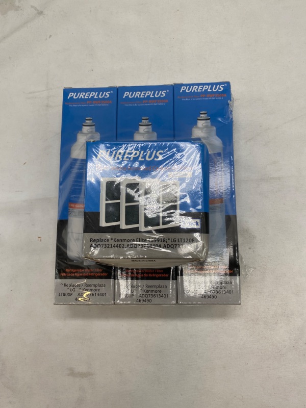 Photo 1 of PUREPLUS 9490 LT800P Replacement for LG Kenmore Elite 469490, ADQ73613401, ADQ73613402, ADQ736134, LSXS26326S LMXC23746S LMXC23746D RWF3500A LT120F, Refrigerator Water and Air Filter Combo, 3Pack