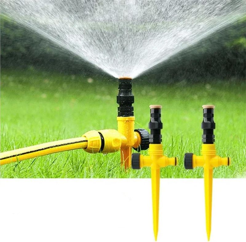 Photo 1 of 2Pcs 360° Rotation Auto Irrigation System Garden Lawn Sprinkler Patio,Multifunction-Adjustable Garden Sprinkler for Outdoor Grass Garden Yard Lawns, Coverage Diameter 65ft