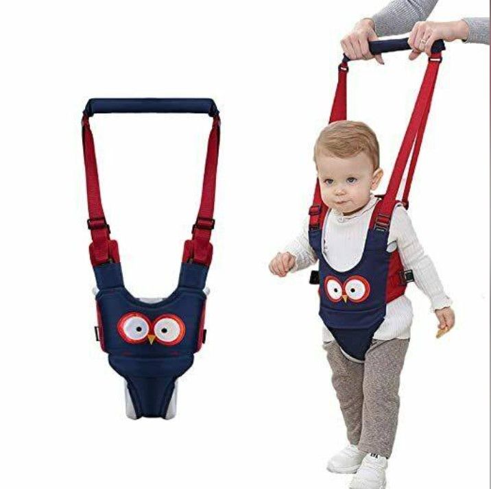 Photo 1 of Baby Walker, Adjustable Baby Walking Harness Safety Harnesses, Pulling and Lifting Dual Use 7-24 Month Breathable Stand Up & Walking Learning Helper for Infant Child Activity Walker (Blue…
