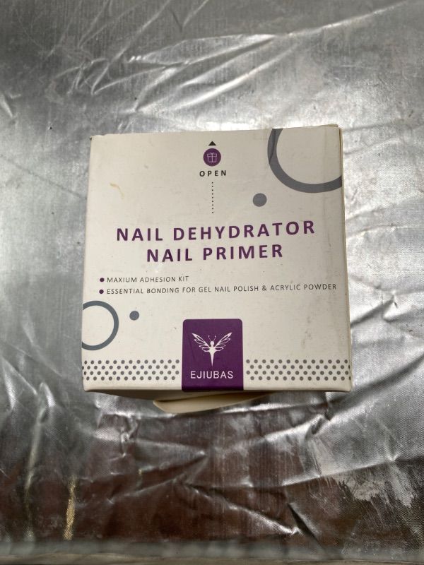 Photo 2 of Ejiubas Nail Primer and Dehydrator, Maximum Adhesion & No Lifting Nail Prep Dehydrator and Primer, Long-Lasting Primer for Acrylic Nails, Fast Air Dry Nail Dehydrator and Primer 0.5oz