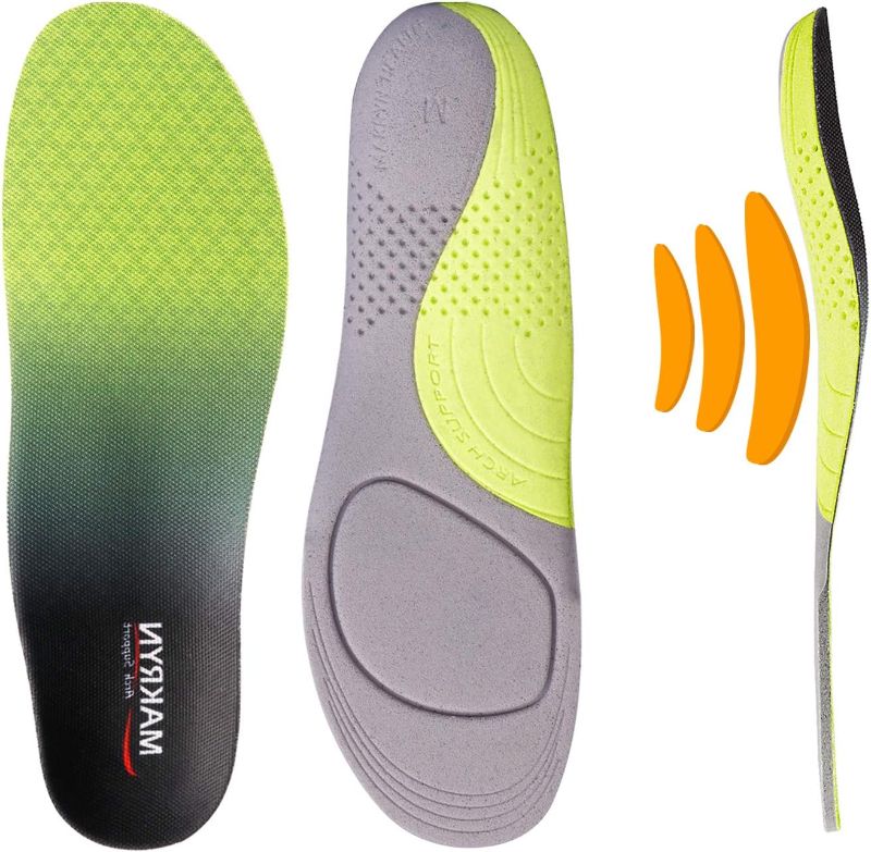 Photo 1 of Makryn Adjustable Plantar Fasciitis Feet Inserts-Orthotic Shoe Insoles-Arch Support for Men&Women-Flat Feet,High Arches,Relieve Metatarsal,Arch and Heel Pain(Green, X-Large)