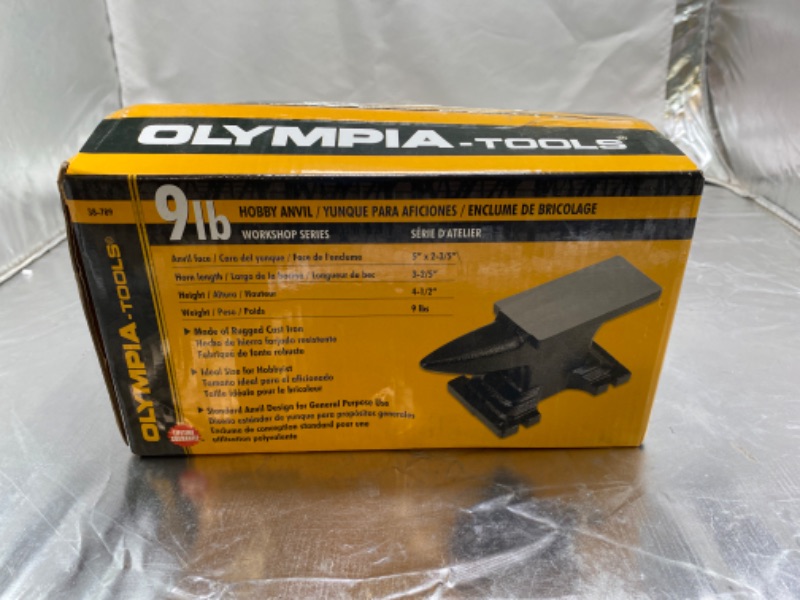 Photo 2 of Olympia Tools 9-Pound Cast Iron Hobby Anvil 38-789 , Gray 9LB