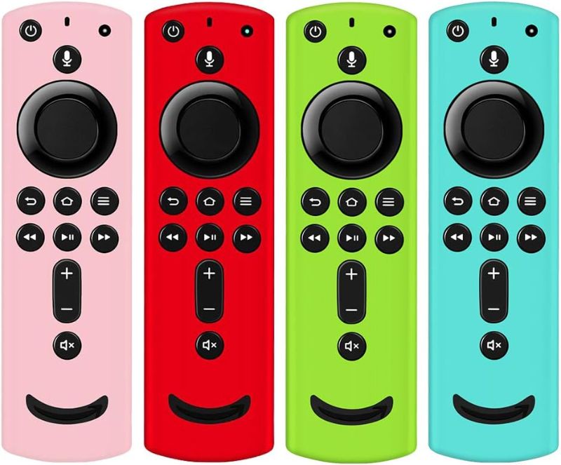 Photo 1 of (2 Packs of 4) [4 Pack] Remote Cover for Fire TV Stick 4K, Silicone Remote case Compatible with Fire TV Cube/Fire TV(3rd Gen)/All-New 2nd Gen Alexa Voice Remote Control (Multicolor B)
