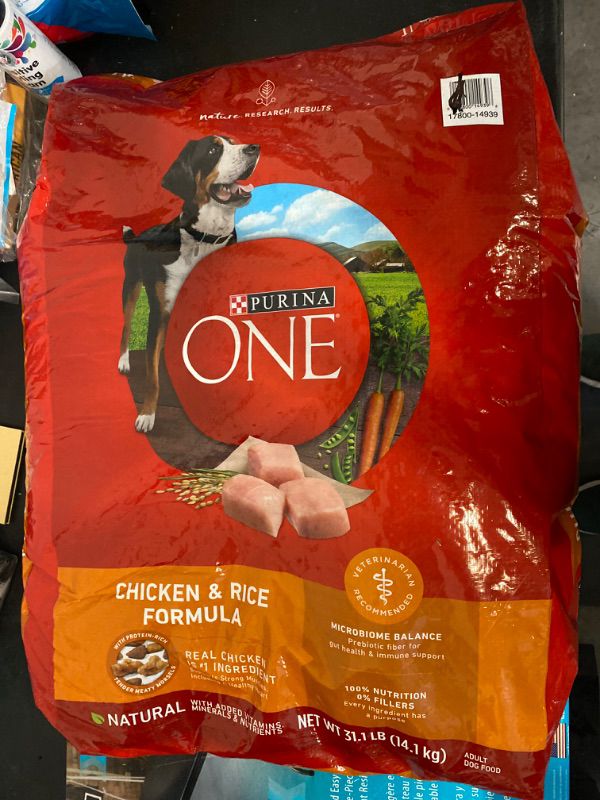 Photo 3 of Purina ONE Chicken and Rice Formula Dry Dog Food - 31.1 lb. Bag
