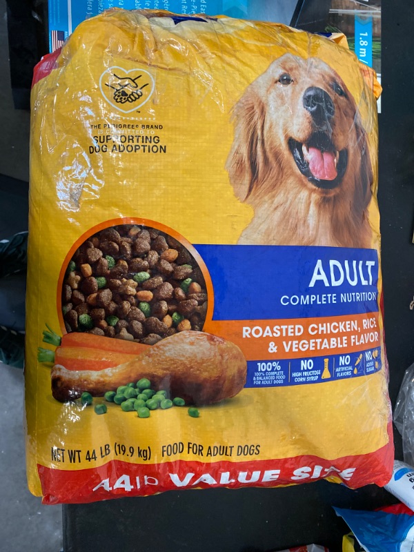 Photo 2 of PEDIGREE Complete Nutrition Roasted Chicken, Rice & Vegetable Dry Dog Food for Adult Dog, 44 lb. Bag