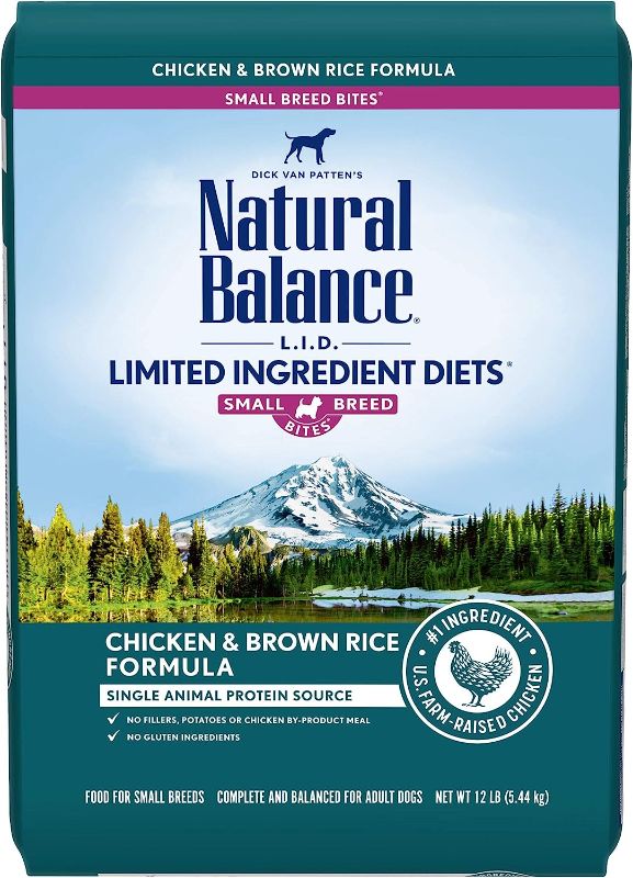 Photo 1 of Natural Balance Limited Ingredient Diet Chicken & Brown Rice | Small-Breed Adult Dry Dog Food | 12-lb. Bag