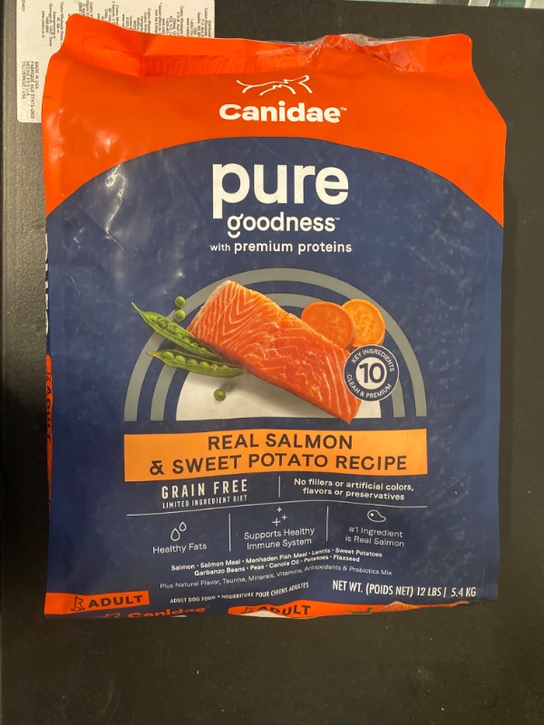 Photo 2 of CANIDAE Pure Goodness Real Salmon & Sweet Potato Recipe Adult Dry Dog Food
