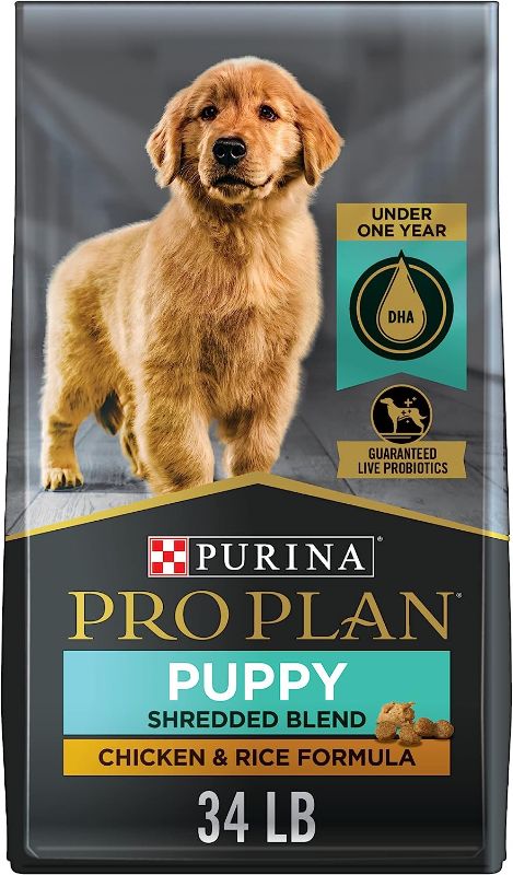 Photo 1 of Purina Pro Plan High Protein Puppy Food Shredded Blend Chicken & Rice Formula - 34 lb. Bag