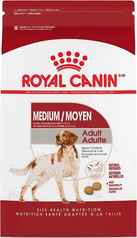 Photo 1 of Royal Canin Medium Breed Adult Dry Dog Food, 17 lb bag
