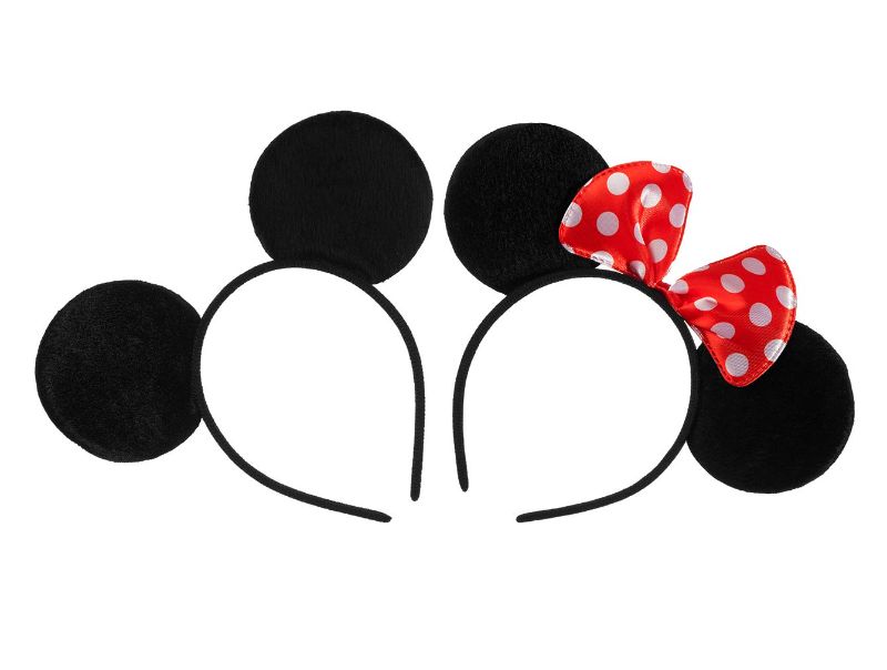 Photo 1 of FANYITY Mickey Ears, 2 Pcs Minnie Costume Ears Headbands Hair Band for Party
