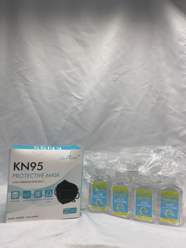 Photo 2 of Taimu TM KN95 Face Masks for Protection Black,Filter Efficiency?95%, 5 Layers Cup Dust Mask, Breathable Protection Masks Against PM2.5 (20PCS)

9 Pack of Fragrance free antibacterial hand sanitizer 2 oz  


