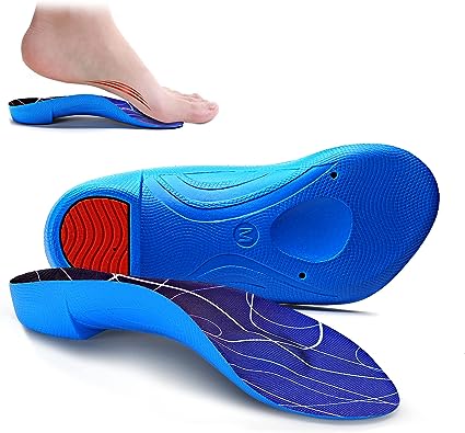 Photo 1 of Gel High Arch Support for Women Men, Ultra Thin Orthotic Inserts 3/4 Length, Comfort Athletic Insoles for Relief Plantar Fasciitis, Heel Spur Pain, Flat Feet, Metatarsalgia, OverPronation