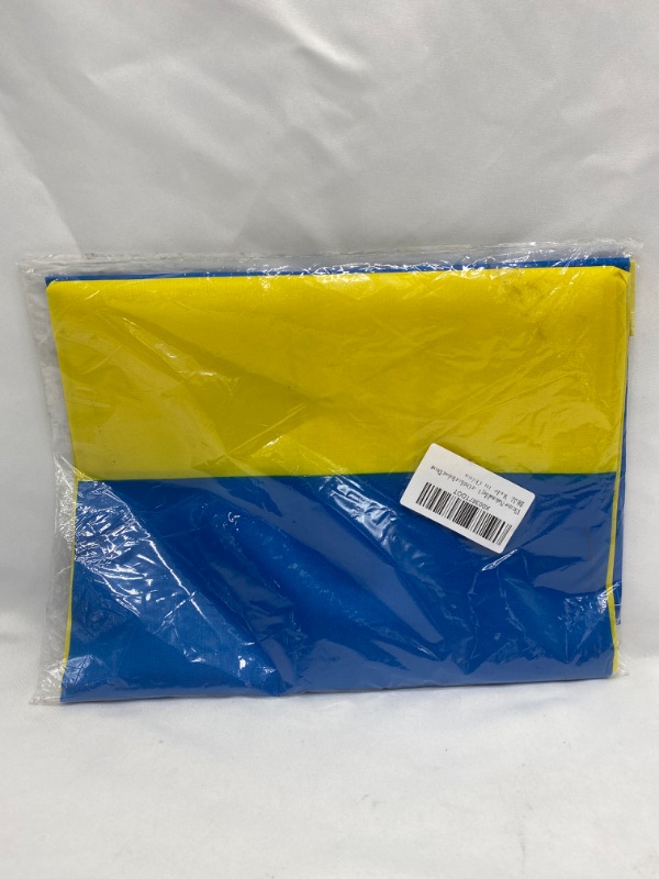 Photo 2 of Outdoor Double Sided- Heavy Duty 3ply Ukrainian National Flags -Durable 4 Rows Stitched Canvas Header with 2 Brass Grommets