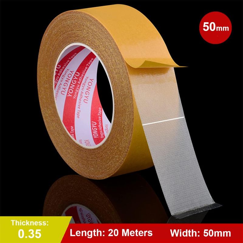 Photo 1 of Ultra Strong Double Sided Carpet Tape , Carpet Tape Double Sided Heavy Duty , 2 inch x 66 feet x Double Sided Tape , For Carpet, Mats, Wall Hangings, Sticky Decor , Professional Use (50MM X 20M)