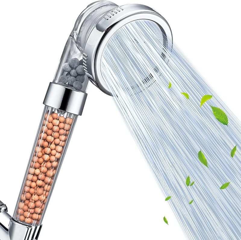 Photo 1 of Nosame Shower Head, Filter Filtration High Pressure Water Saving 3 Mode Function Spray Handheld Showerheads 1.6 GPM for Hair & Skin