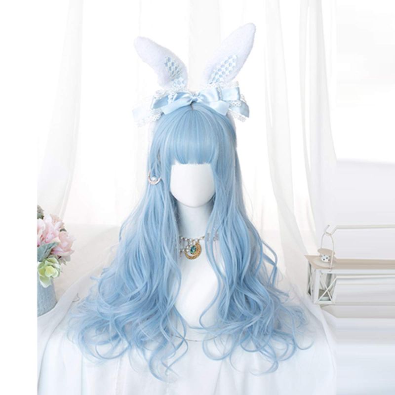 Photo 1 of  Long Cosplay Wig with Bangs Wavy Harajuku Cute Daily Halloween Party Women Girls Hair Gifts (Blue)


2 Pcs Makeup Cape Makeup Bib Waterproof Beauty Salon Barber Bib Shorty Hair Dye Cape Cutting Styling Shampoo Cape for Hairdresser Makeup Artist Clients