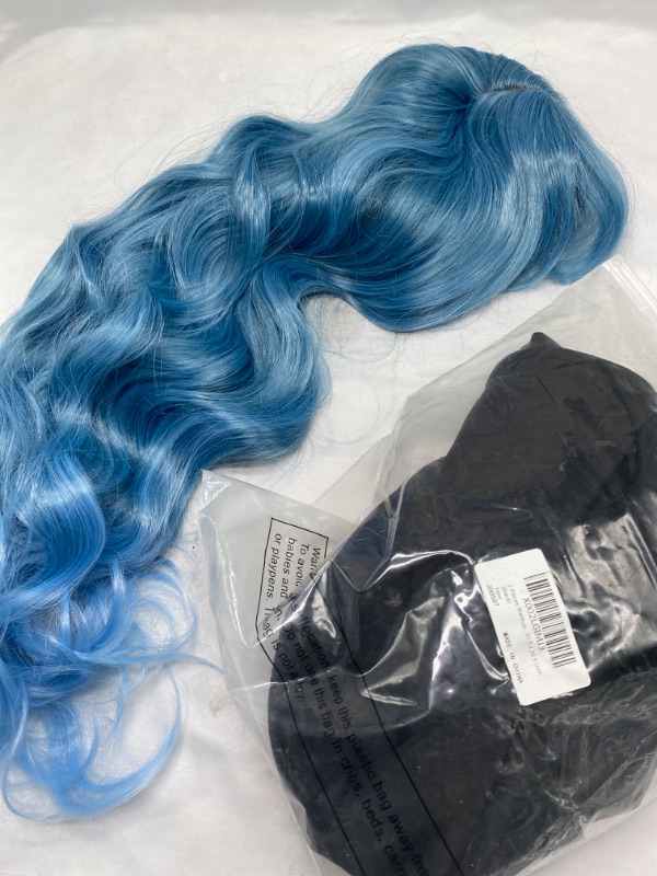 Photo 3 of  Long Cosplay Wig with Bangs Wavy Harajuku Cute Daily Halloween Party Women Girls Hair Gifts (Blue)


2 Pcs Makeup Cape Makeup Bib Waterproof Beauty Salon Barber Bib Shorty Hair Dye Cape Cutting Styling Shampoo Cape for Hairdresser Makeup Artist Clients