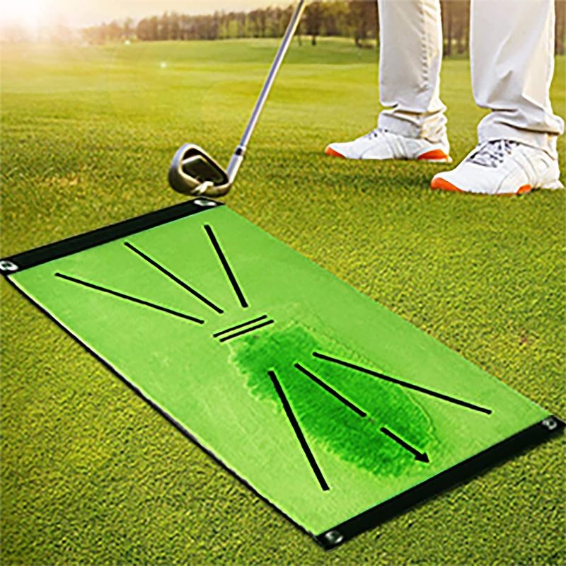 Photo 1 of 
Golf Training Mat for Swing Detection, Premium Velvet Golf Practice Mats Path Feedback Golf Training Mats Advanced Golf Hitting Mat for Indoor/Outdoor Golf