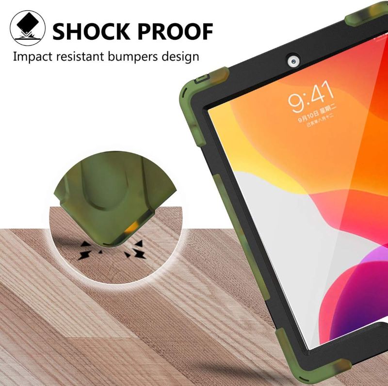 Photo 1 of  iPad 9th 8th 7th Generation Case Shockproof Protective Kids Boys Case CamouflageCamouflage